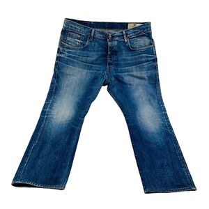 G-Star RAW Blue 3301 KBWG 5‎ Pocket Cotton Tapered Jeans Size 38X28